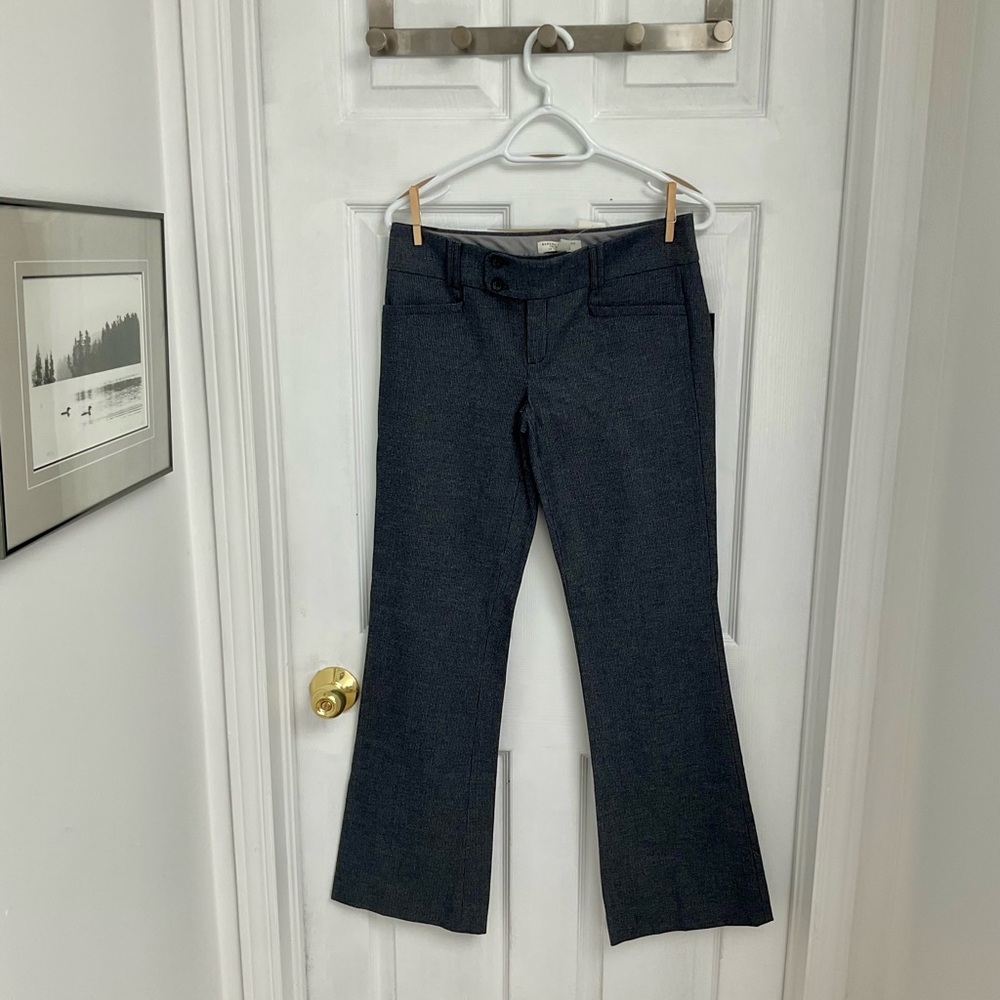 Banana Republic Stylish Dark Gray Flared Pants